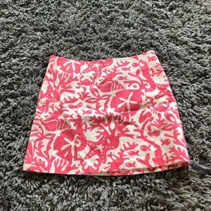 Pink and white skirt